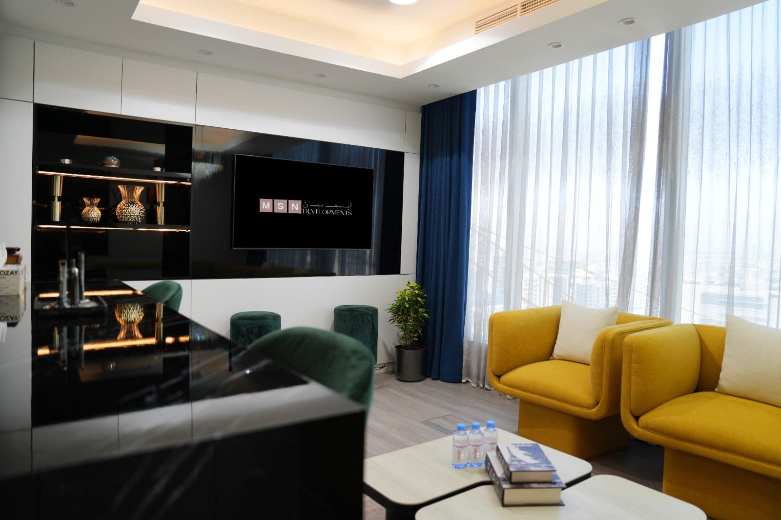 The Private Office — private meeting area overlooking Sheikh Zayed Road